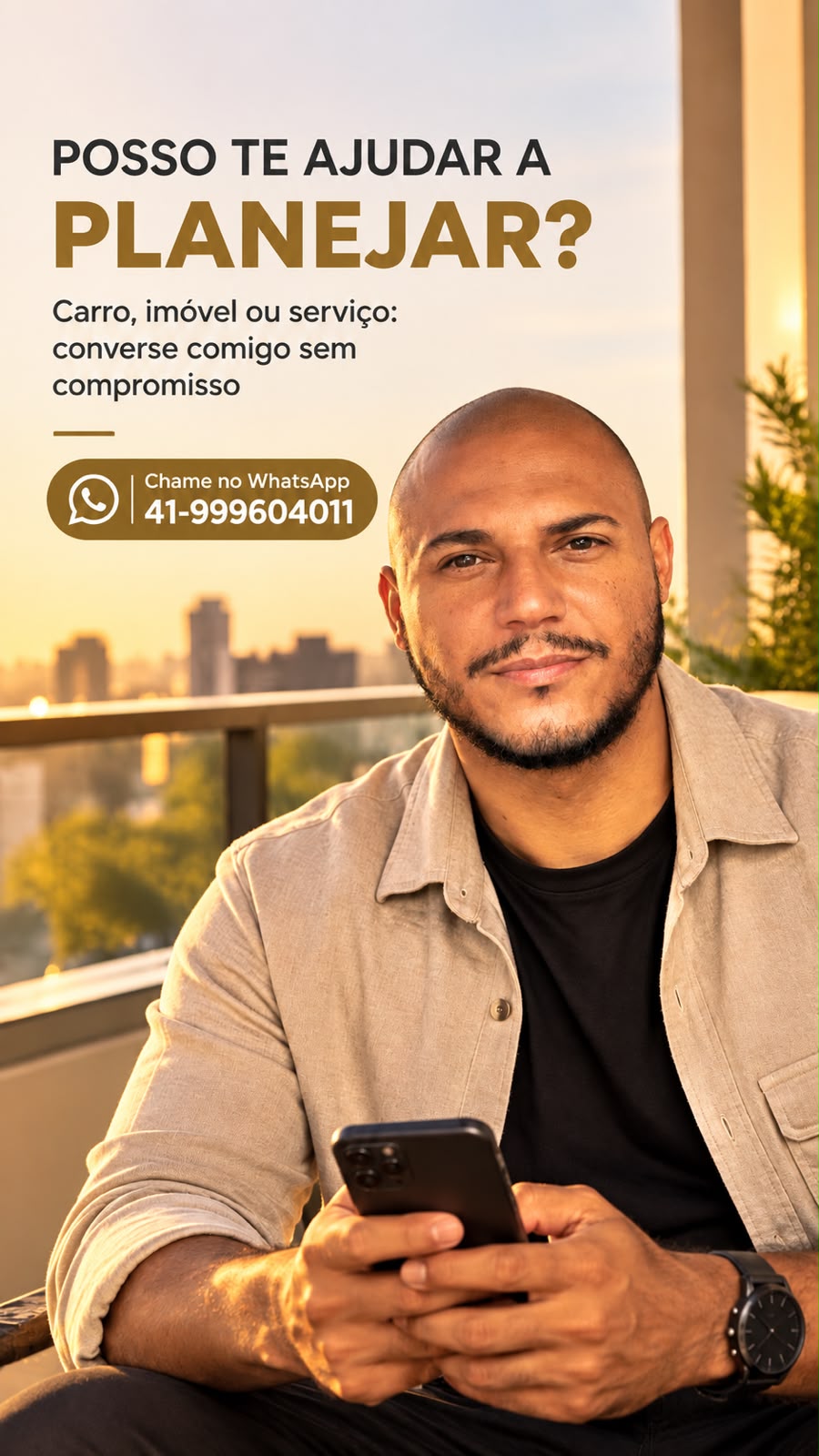 Posso te ajudar a planejar? Carro, imóvel ou serviço — Julio Queiroz Consultoria